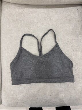 lululemon athletica Charcoal Gray Strappy Seamless Sports Bra